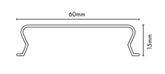 VISOR Balustrade - Aluminium Friction Insert - Pack of 2 - 3050mm Long (Total 6100mm per 2 Pack)